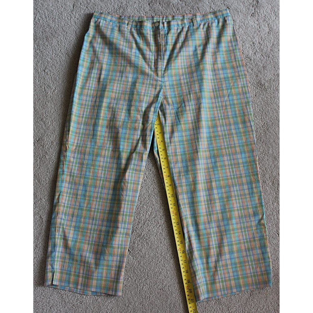 Ralph Lauren - Slim Crop Pants in Preppy Micro-Plaid, Geek Style - size 16 XL - Picture 7 of 9